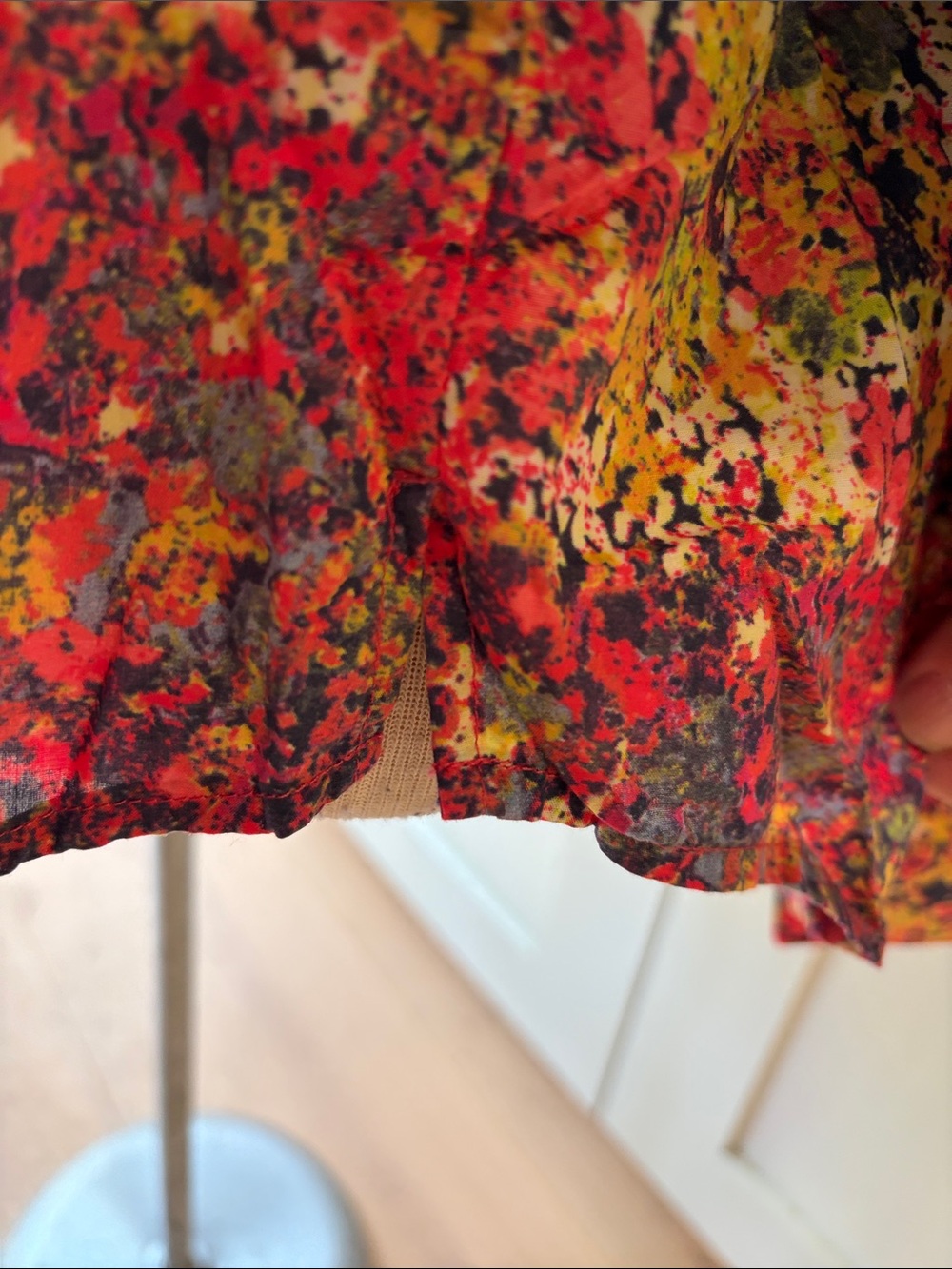 Liberty of London Red Multi-Color Floral-Print Button Down Shirt - Picture 4 of 11